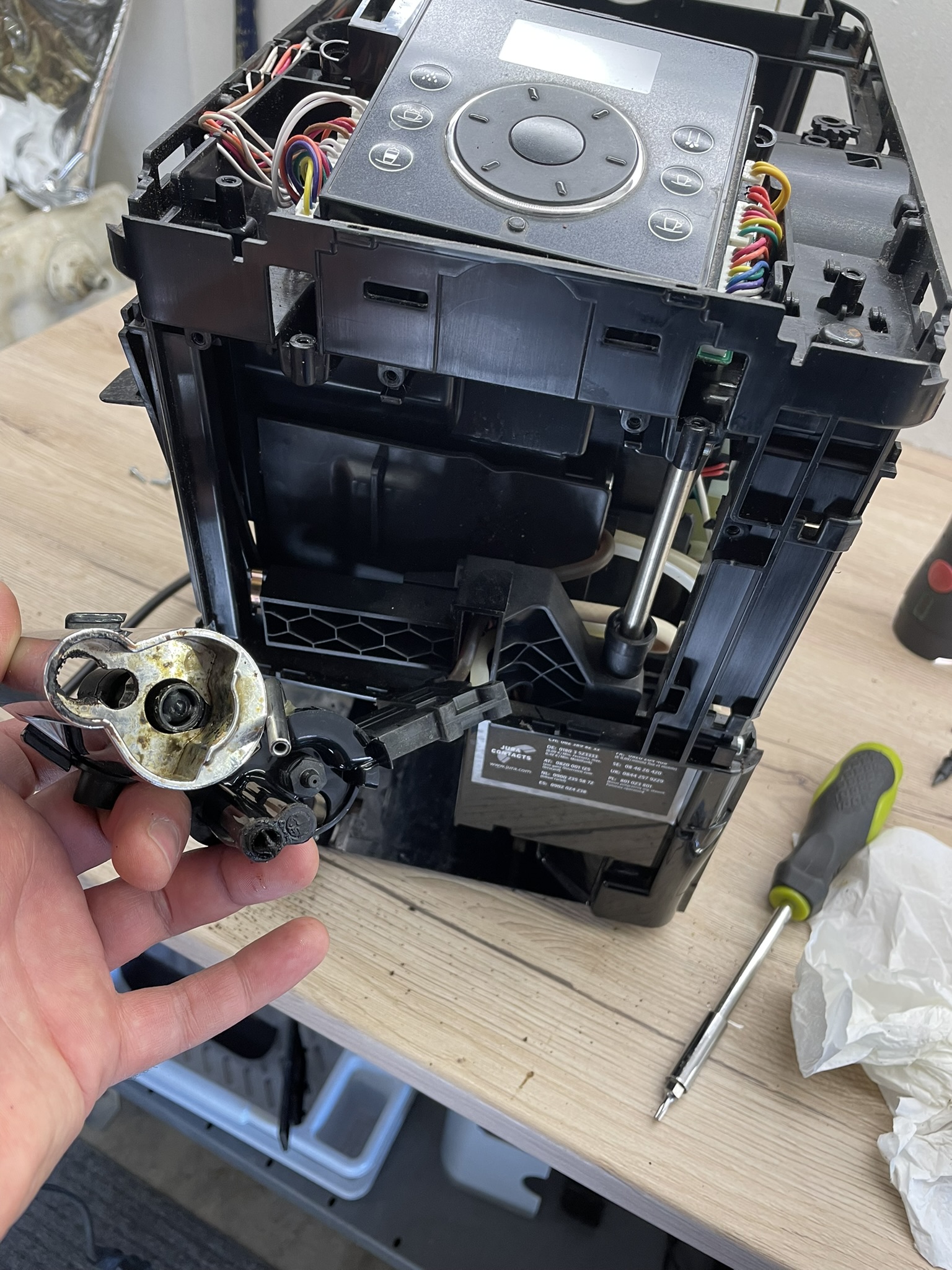 Jura ENA Micro koszos kifolyó